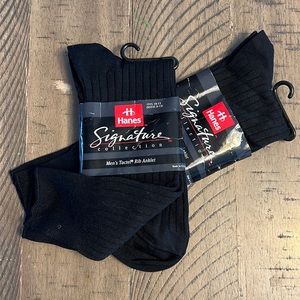 Hanes signature collection sock bundle NWT